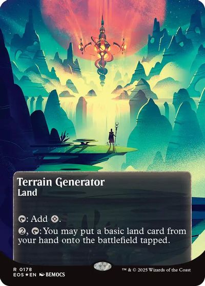 Terrain Generator (0178) (Borderless) (Galaxy Foil) card art