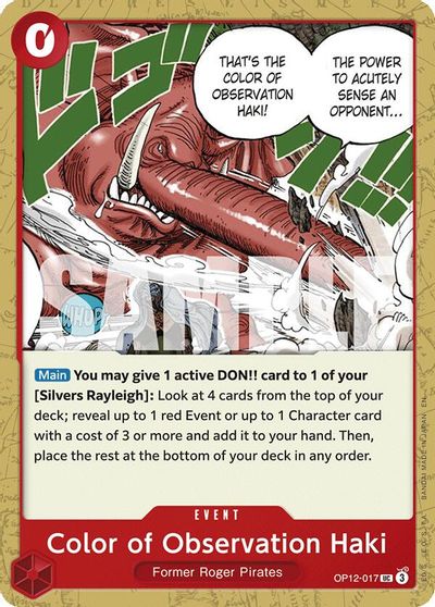 Color of Observation Haki card art