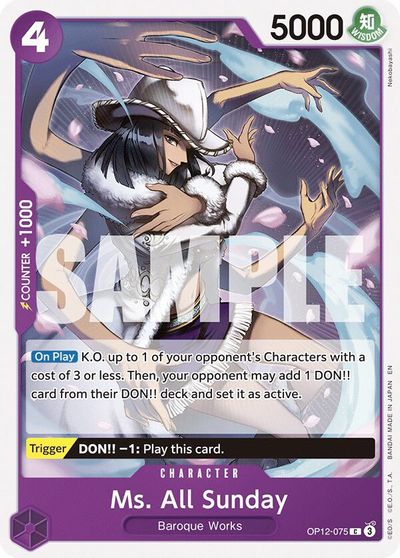 Ms. All Sunday card art
