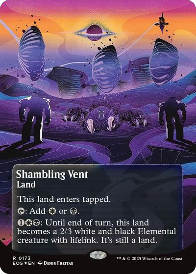 Shambling Vent (0173) (Borderless) (Galaxy Foil) card art