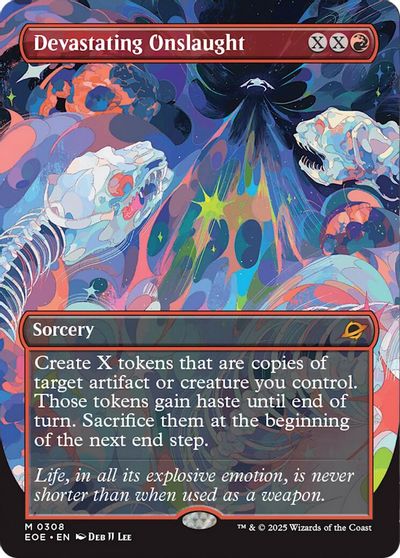 Devastating Onslaught (Borderless) card art