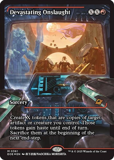 Devastating Onslaught (0361) (Showcase) card art