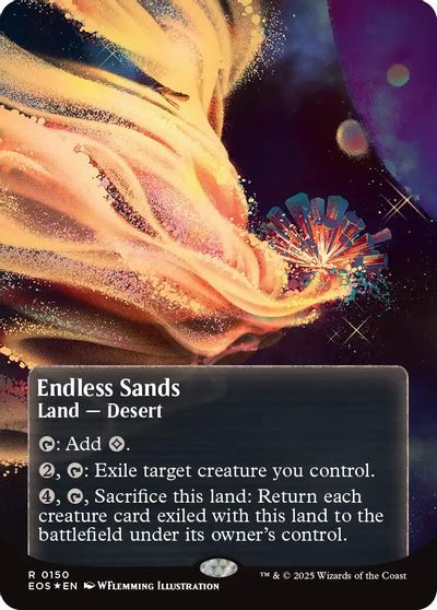 Endless Sands (0150) (Borderless) (Galaxy Foil) card art