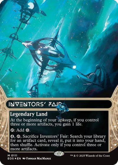 Inventors' Fair (0111) (Borderless) (Galaxy Foil) card art
