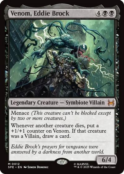Venom, Eddie Brock card art