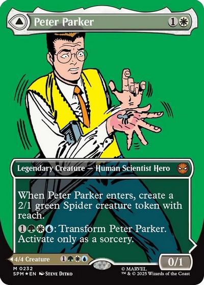 Peter Parker (0232) (Borderless) card art
