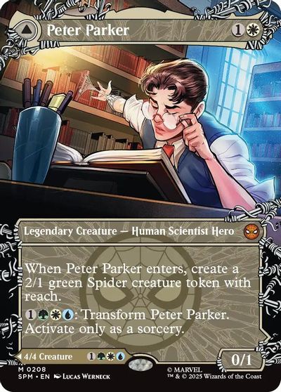 Peter Parker (0208) (Borderless) card art