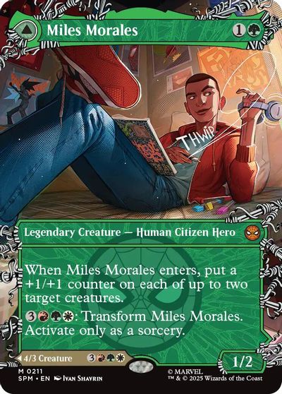 Miles Morales (0211) (Borderless) card art