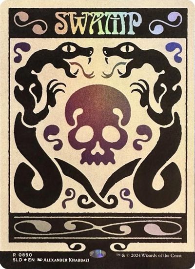 Swamp (0890) (Rainbow Foil) card art