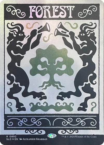 Forest (0892) (Rainbow Foil) card art