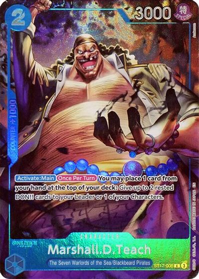 Marshall.D.Teach (Seven Warlords of the Sea Binder Set) card art