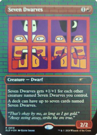 Seven Dwarves (0818) (Rainbow Foil) card art