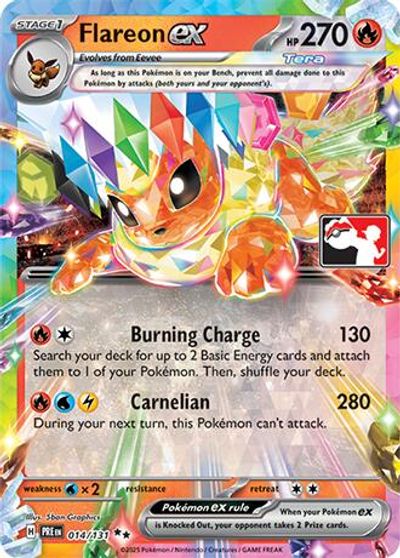 Flareon ex - 014/131 card art