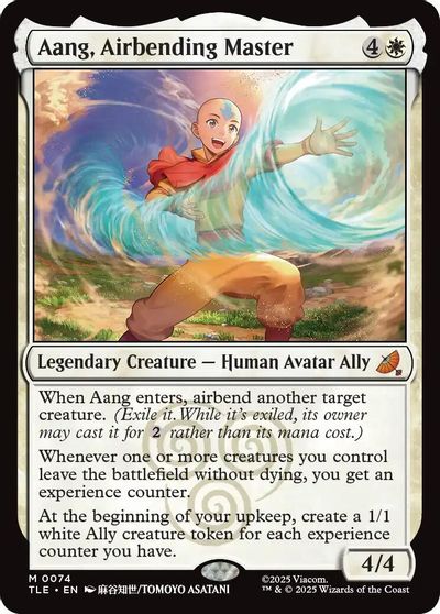 Aang, Airbending Master card art