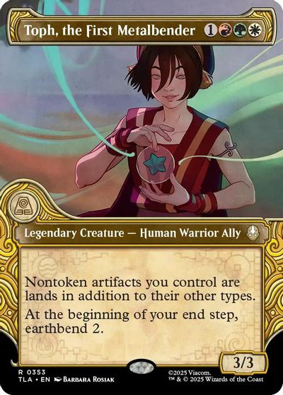 Toph, the First Metalbender (Showcase) card art