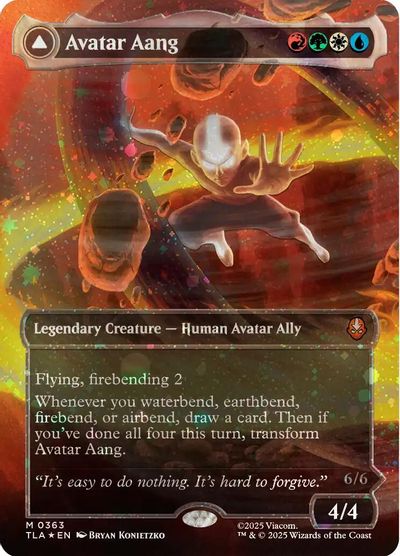 Avatar Aang (Raised Foil) card art