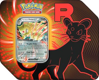 Team Rocket Tin [Team Rocket's Persian ex] card art