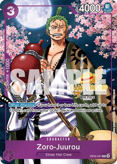 Zoro-Juurou (CS 25-26 Event Pack) card art