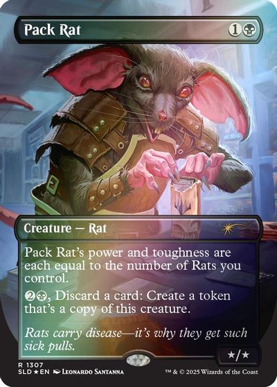 Pack Rat (1307) (Rainbow Foil) card art