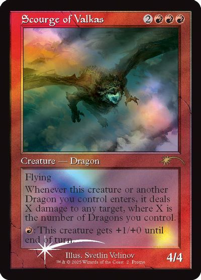 Scourge of Valkas (Retro Frame) card art