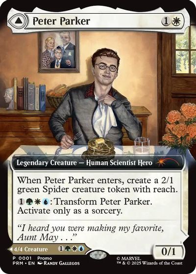 Peter Parker (Extended Art) card art