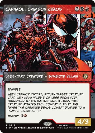 Carnage, Crimson Chaos (Borderless) card art