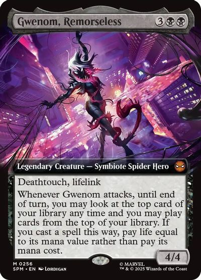 Gwenom, Remorseless (Extended Art) card art