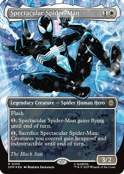 Spectacular Spider-Man (0235) (Borderless) (Textured Foil) card art