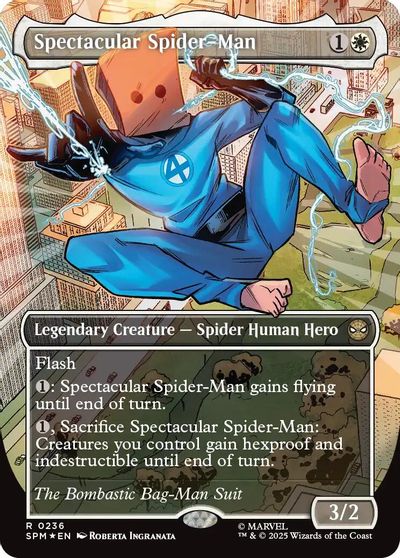 Spectacular Spider-Man (0236) (Borderless) (Textured Foil) card art