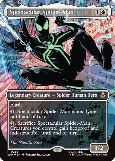 Spectacular Spider-Man (0238) (Borderless) (Textured Foil) card art