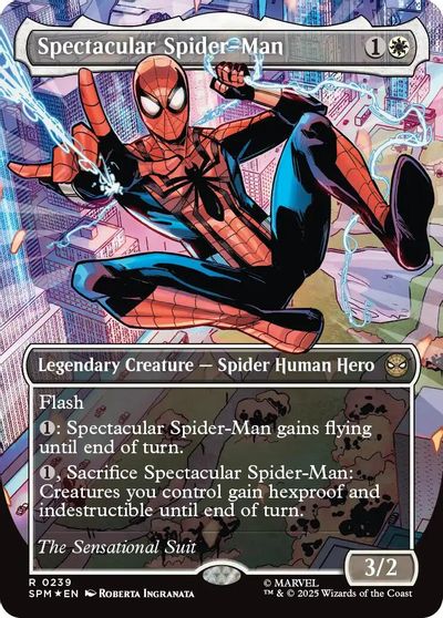 Spectacular Spider-Man (0239) (Borderless) (Textured Foil) card art