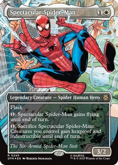 Spectacular Spider-Man (0240) (Borderless) (Textured Foil) card art