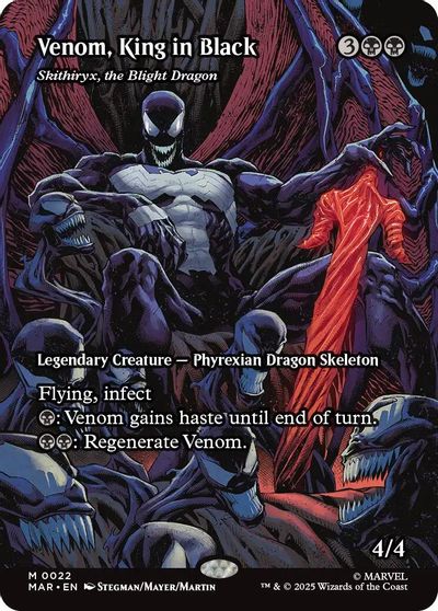 Venom, King in Black - Skithiryx, the Blight Dragon (Borderless) card art