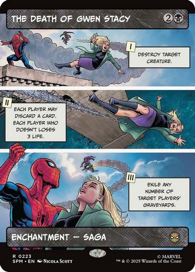 The Death of Gwen Stacy (Borderless) card art