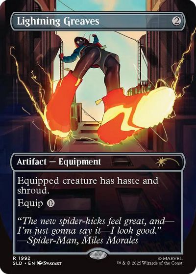 Lightning Greaves (1992) card art