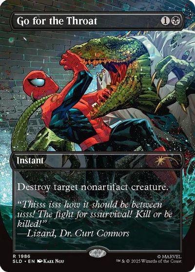 Go for the Throat card art