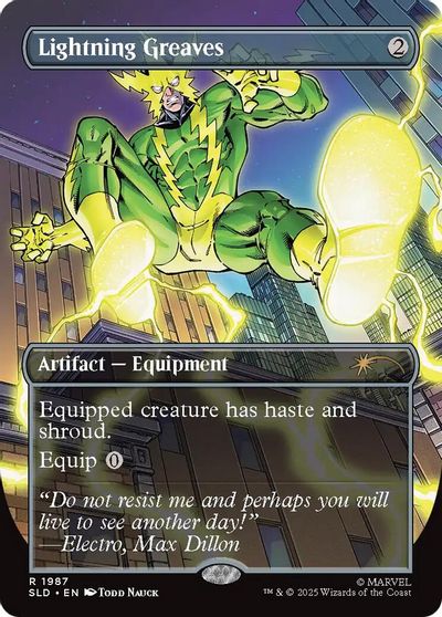 Lightning Greaves (1987) card art