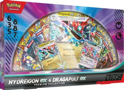 Hydreigon ex & Dragapult ex Premium Collection card art
