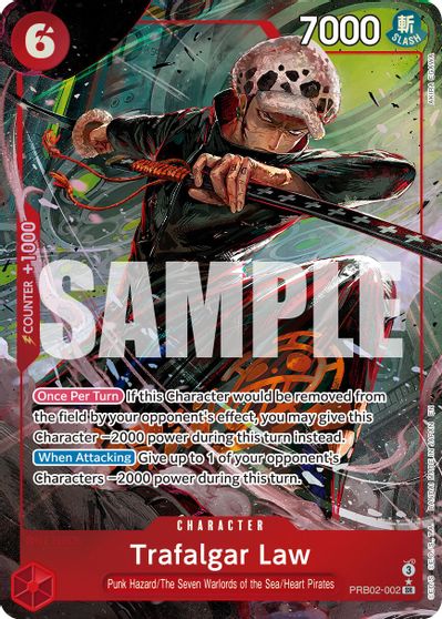 Trafalgar Law - PRB02-002 (Alternate Art) card art
