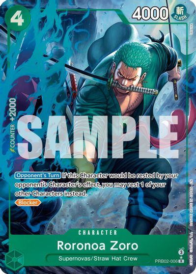 Roronoa Zoro - PRB02-006 (Alternate Art) card art