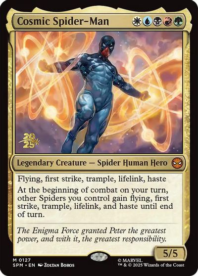 Cosmic Spider-Man card art