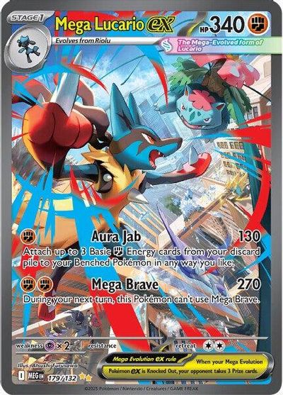 Mega Lucario ex - 179/132 card art