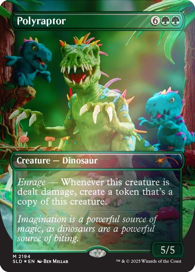 Polyraptor (Rainbow Foil) card art
