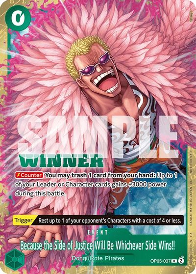Because the Side of Justice Will Be Whichever Side Wins!! (Winner Pack 2025 Vol. 4) card art