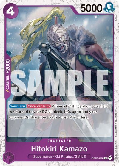 Hitokiri Kamazo (Pirate Foil) card art