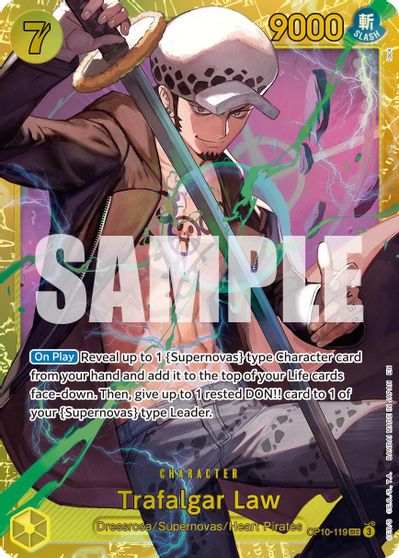Trafalgar Law - OP10-119 (Reprint) card art