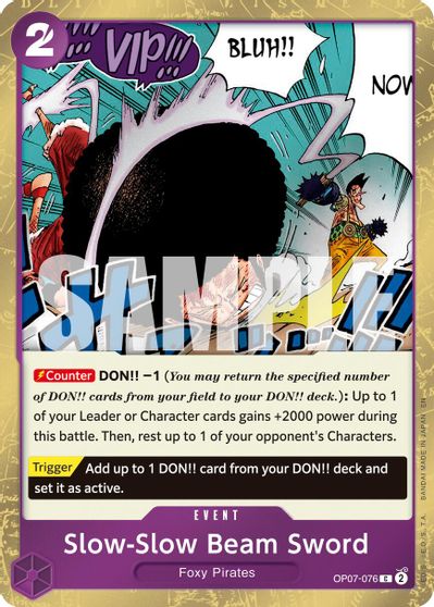 Slow-Slow Beam Sword (Pirate Foil) card art