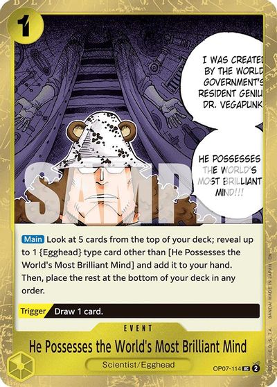 He Possesses the World's Most Brilliant Mind (Pirate Foil) card art