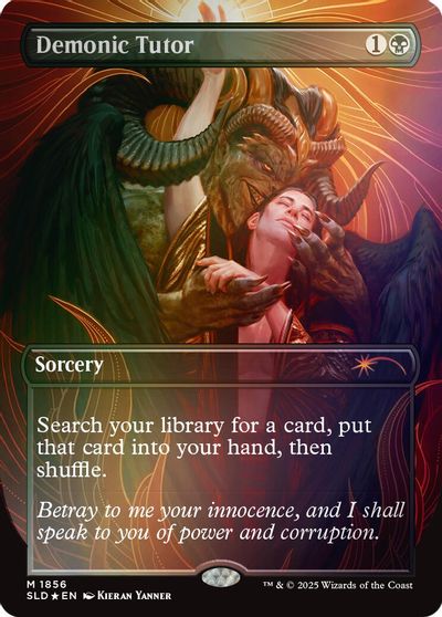 Demonic Tutor (Rainbow Foil) card art