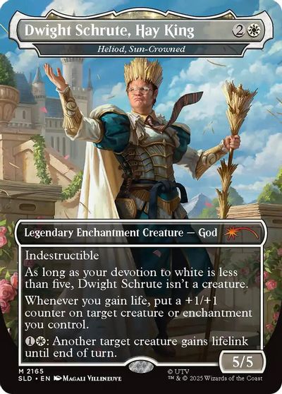 Dwight Schrute, Hay King - Heliod, Sun-Crowned card art